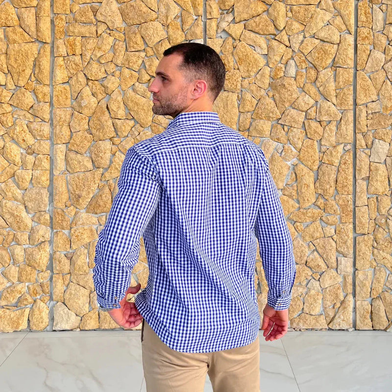 Camisa Masculina Xadrez Casual