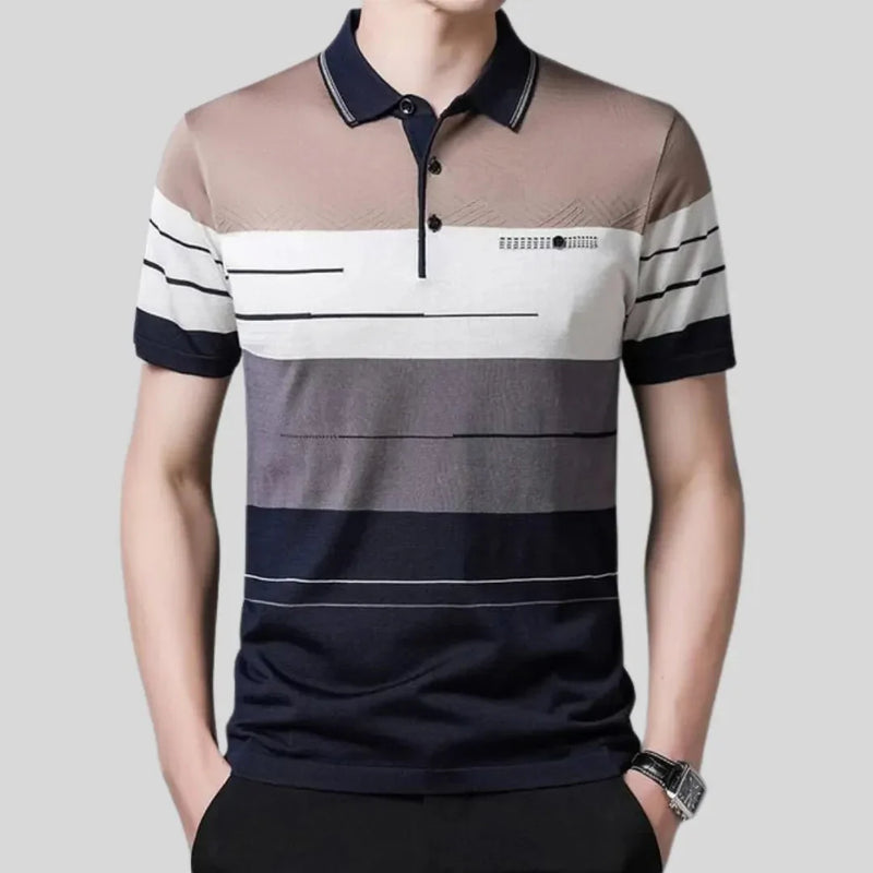 Camisa Polo Masculina Listrada