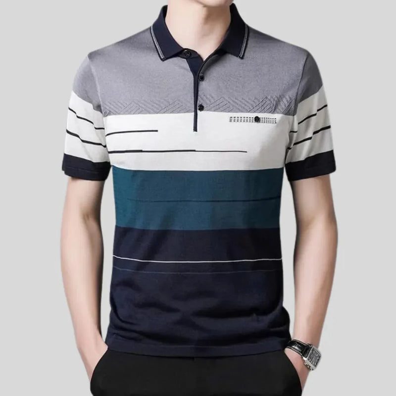 Camisa Polo Masculina Listrada