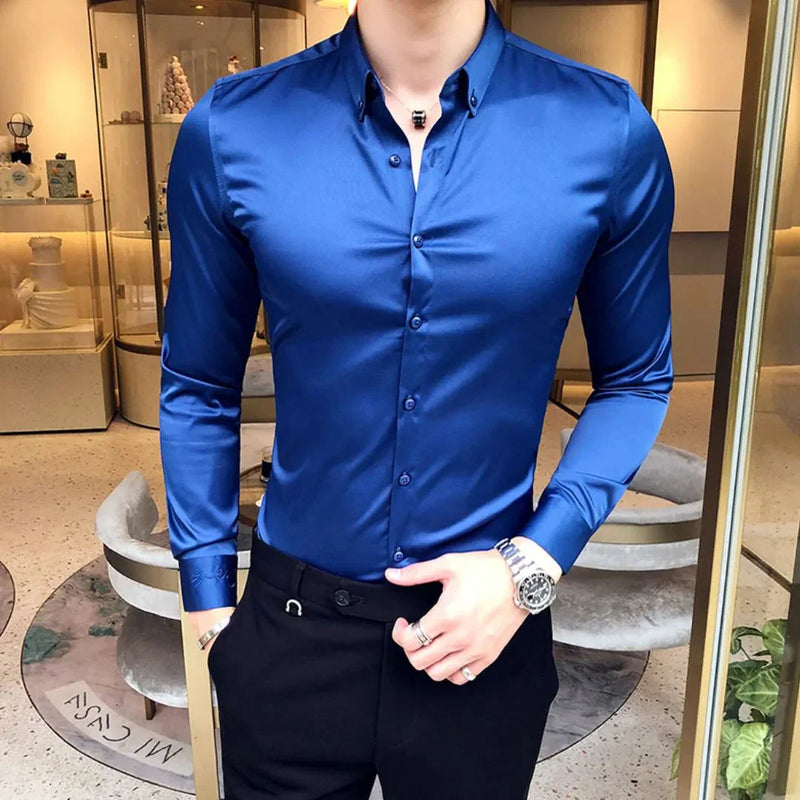 Camisa Social Masculina Slim Fit