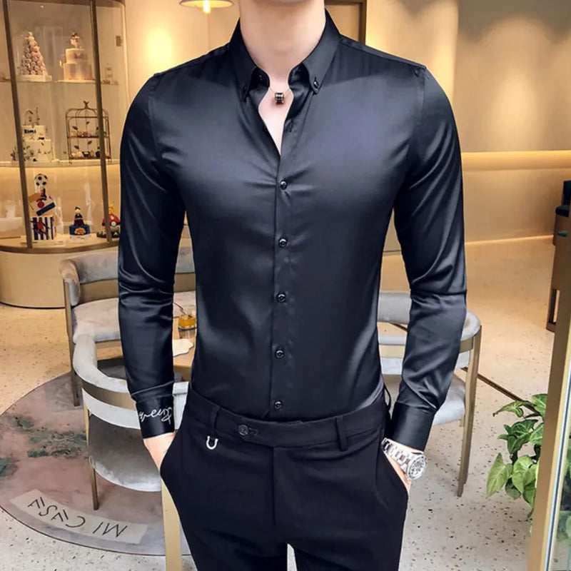 Camisa Social Masculina Slim Fit