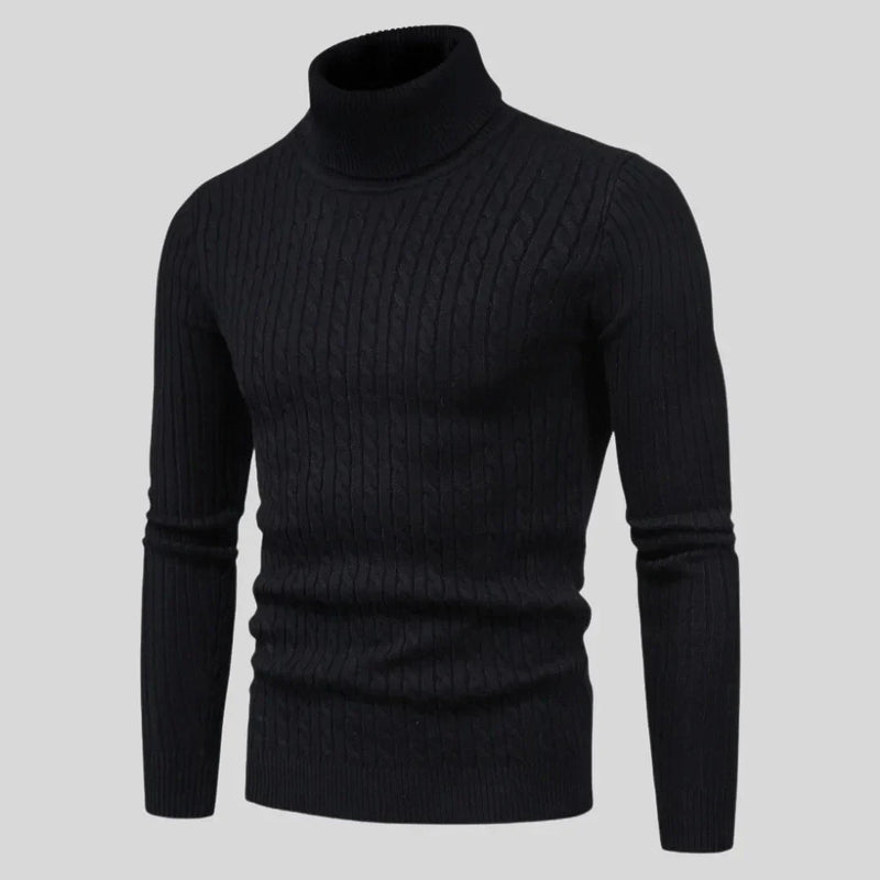 Suéter Masculino Gola Alta Tricot