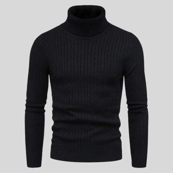 Suéter Masculino Gola Alta Tricot